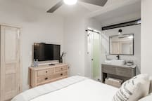 Bedroom with queen bed