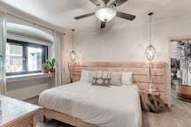 Bedroom with king bed