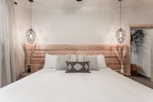 Bedroom with king bed