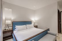 Bedroom with king bed
