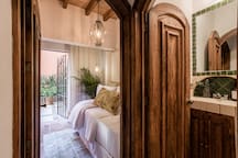 Daybed with Garden Views and Half Bath