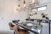 Kitchen and Dining Area