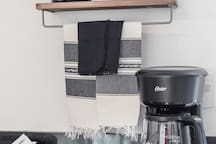 Kitchen Essentials with Coffee Make and Coffee Bar